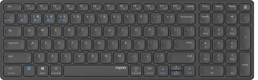 Teclado RAPOO E9700M Multi-mode Wireless, Preto 215926