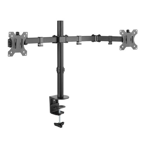 Suporte de Mesa NAPOFIX 13-32" Horizontal 2xDisplays Rotativo 360 - DM1200H
