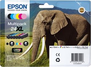 Tinteiro EPSON 24 Multipack 6 Cores XL - XP-750/760/860/850/950/960/970