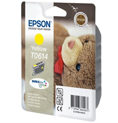 Tinteiro EPSON T0614 Amarelo - D68/D88/DX4800/DX38x0
