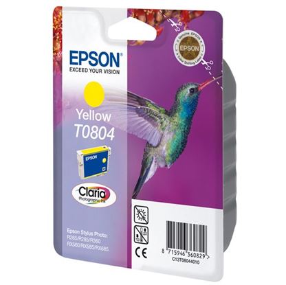 Tinteiro EPSON T0804 Amarelo - Stylus Photo P50/PX6xx/PX7xx/PX8xx/R2xx/R360/RX560/RX585/RX685