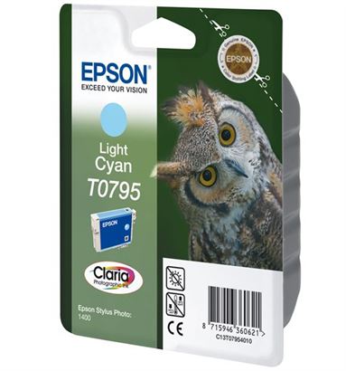 Tinteiro EPSON T0795 Ciano Claro - Stylus Photo 1400