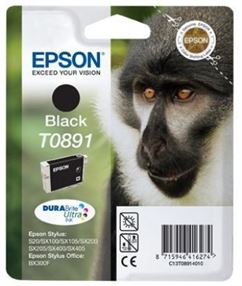 Tinteiro EPSON T0891 Preto + Alarme RF - Stylus S2x, SX1xx/2xx/4xx & Stylus Office BX300F