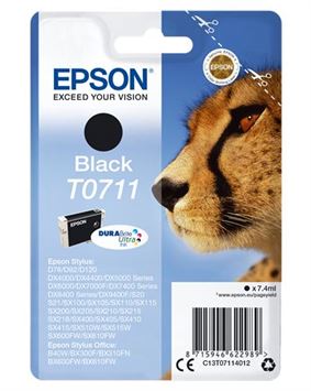 Tinteiro EPSON T0711 Preto - B40/110, BX3xx/600, D120, DX74xx/84xx/9400, SX2xx/4xx5/5xx/6xx