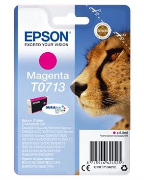 Tinteiro EPSON T0713 Magenta - B40/110, BX3xx/600, D120, DX74xx/84xx/9400, SX2xx/4xx5/5xx/6xx