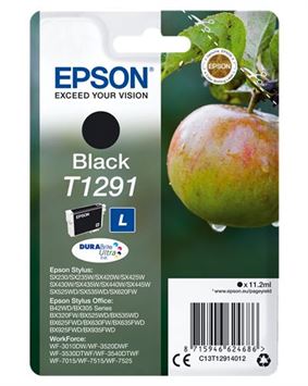 Tinteiro EPSON T1291 Preto L - Stylus B42,BX3xx/5xx/6xx/9xx,SX4xx/5xx/620
