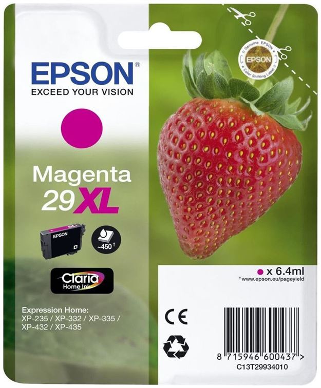 Tinteiro EPSON 29 Magenta XL - Expression Home XP-255/257/352/355/452/455