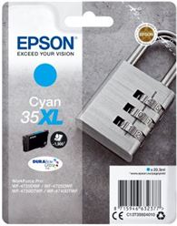 Tinteiro EPSON 35 Ciano XL - WorkForce Pro WF-4720/4725/4730/4740