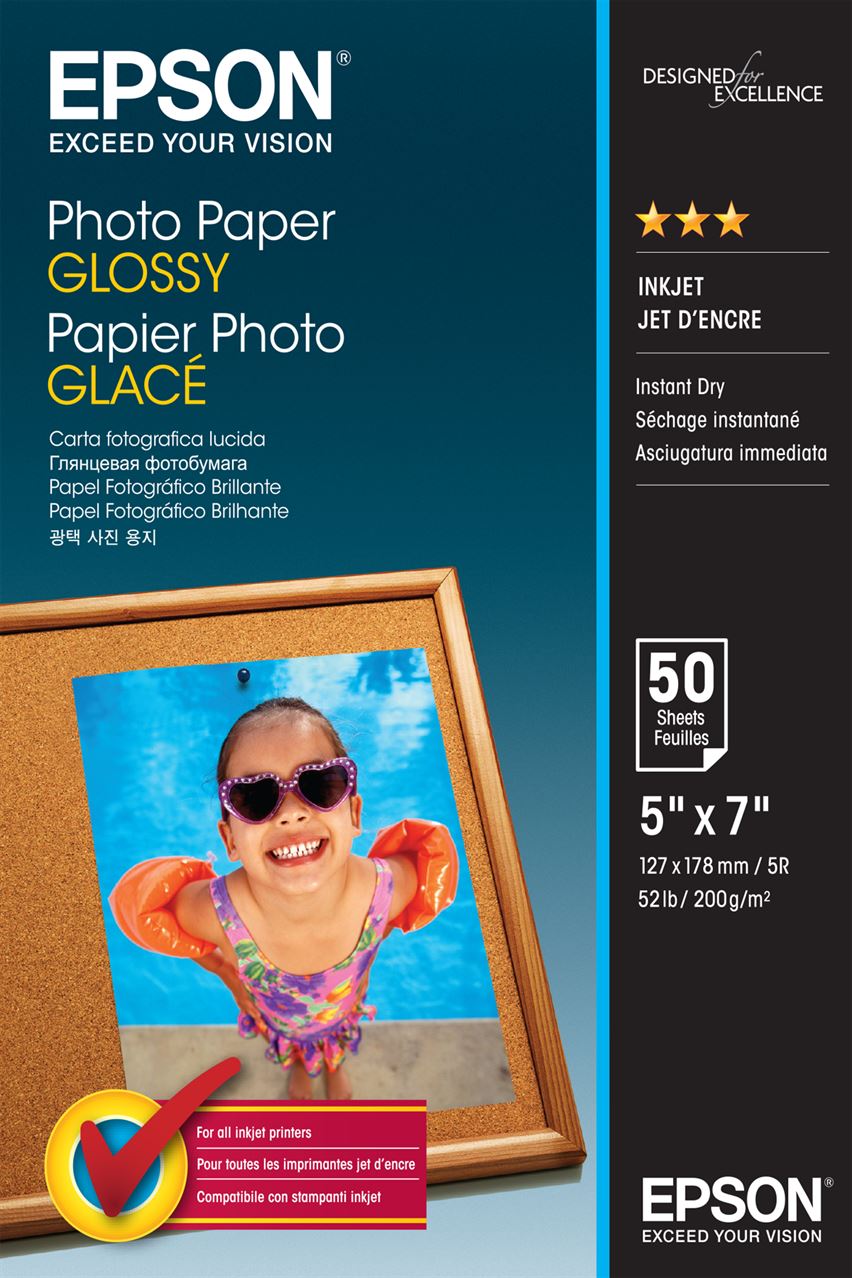 Papel EPSON Photo Glossy 13x18cm 50F