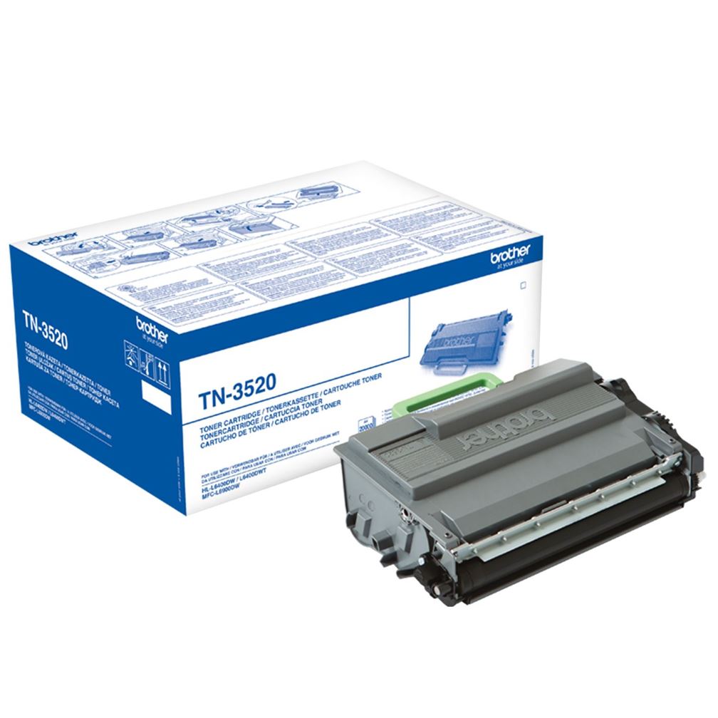 Toner BROTHER TN3520 Preto 20k - HL-L6300DW/6400DW, MFC-L6900DW