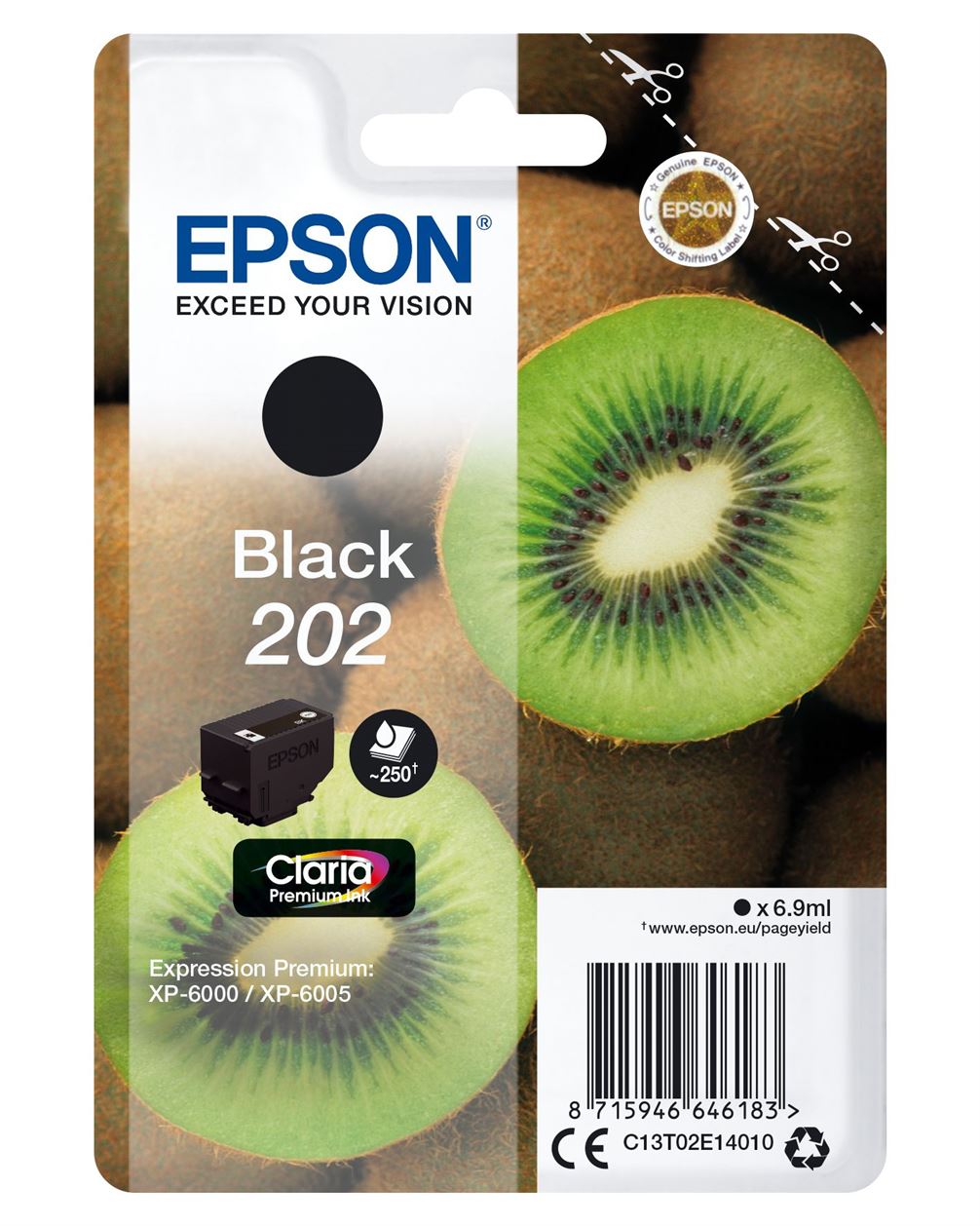 Tinteiro EPSON 202 Preto - Expression Premium XP-600x/610x