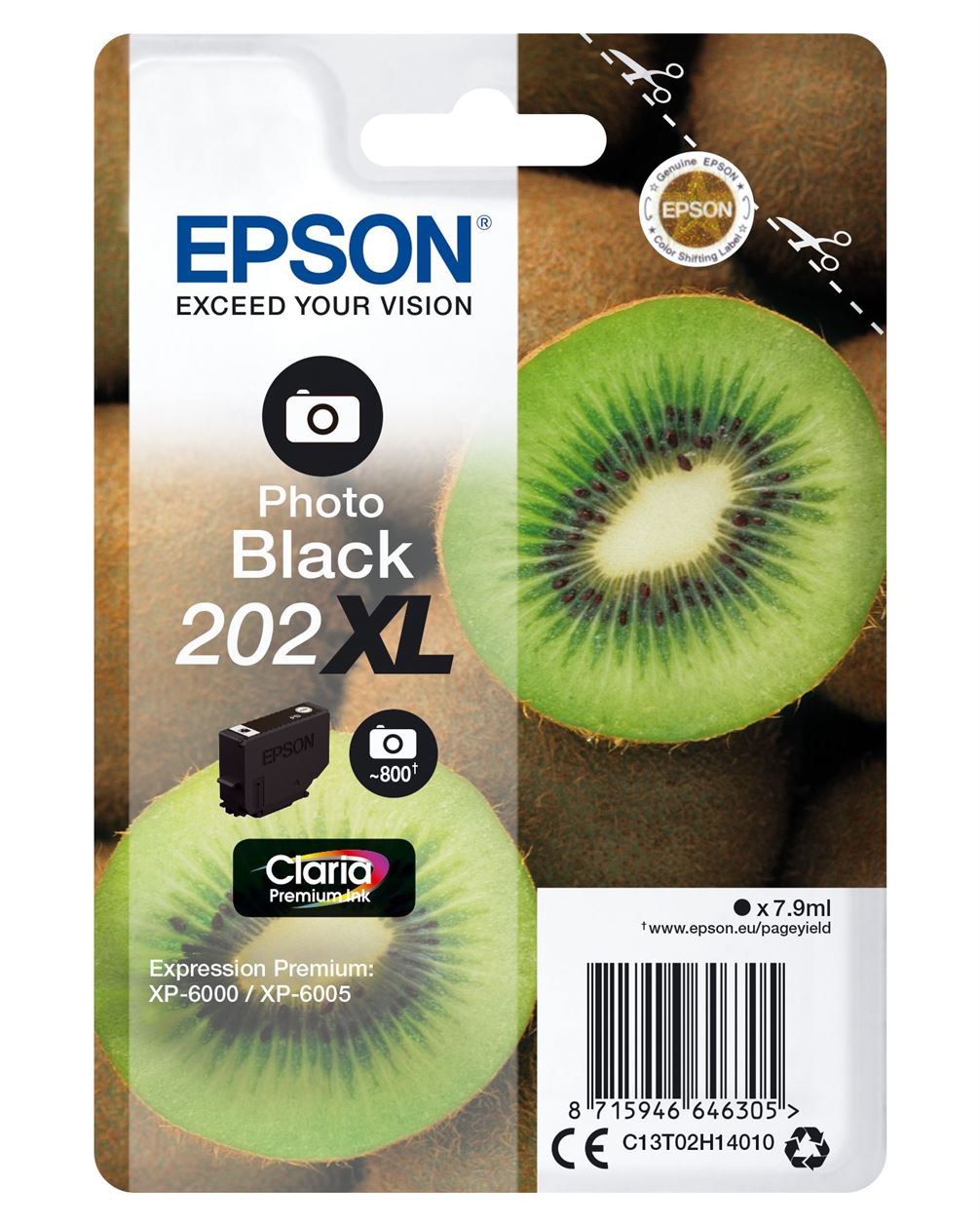 Tinteiro EPSON 202 Preto Foto XL - Expression Premium XP-600x/610x