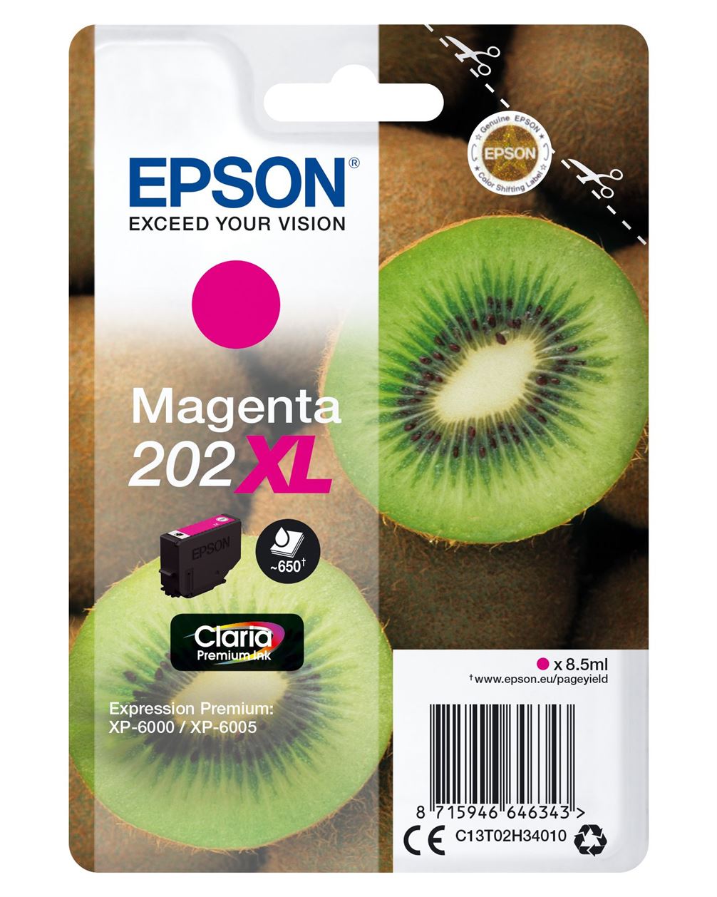 Tinteiro EPSON 202 Magenta XL - Expression Premium XP-600x/610x