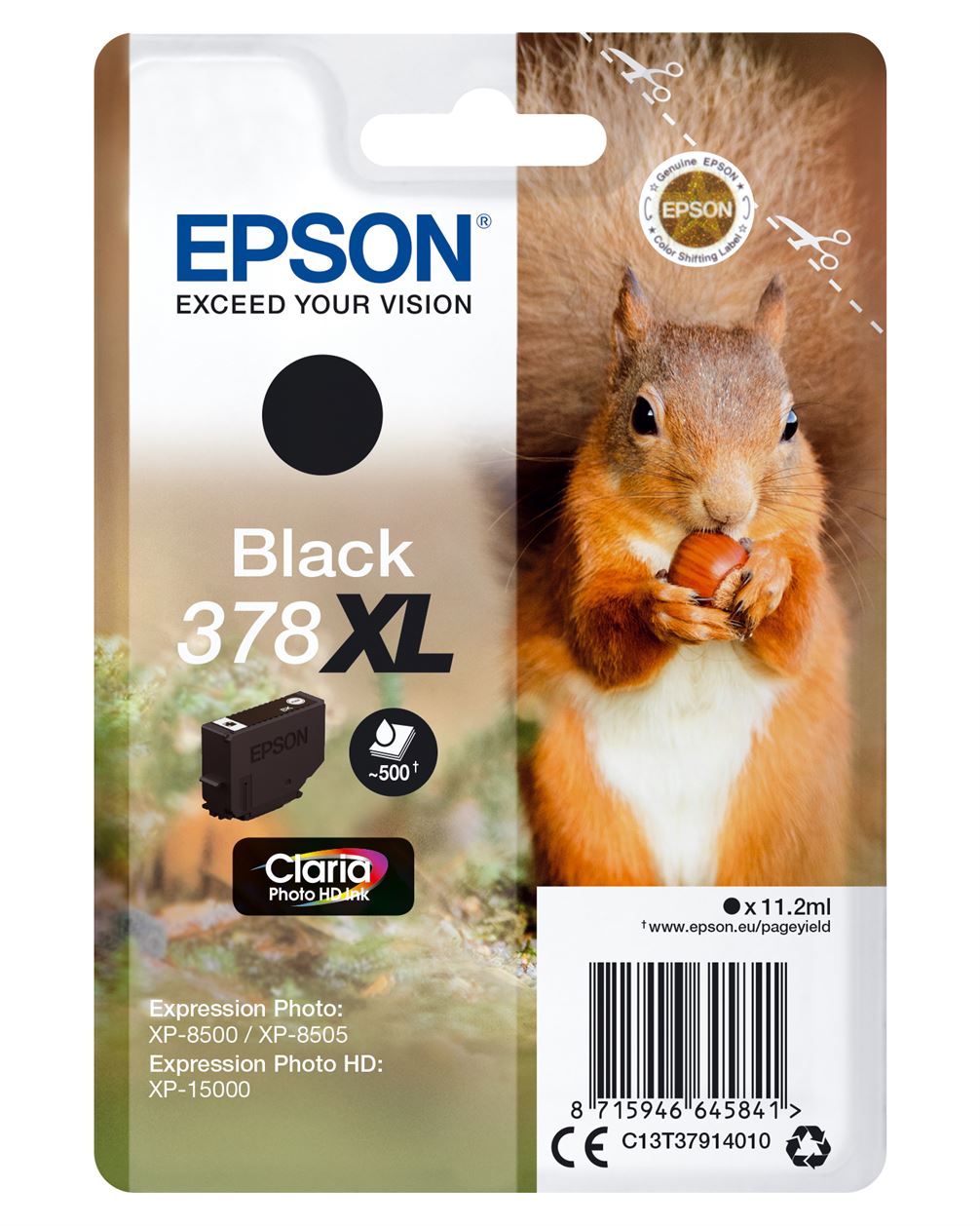 Tinteiro EPSON 378 Preto XL - Expression Photo XP-8500/8600/15000
