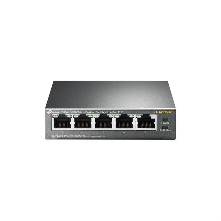 Switch TP-Link 5portas 10/100Mbps POE - TL-SF1005P