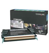 Toner LEXMARK C736H1KG Preto de retorno 12K a 5% -  C736, X736/738