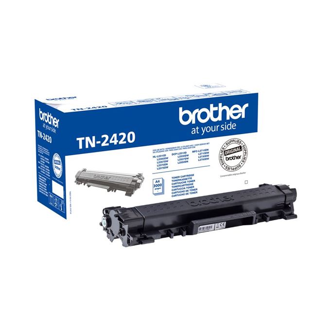 Toner BROTHER TN2420 Preto 3k - HL-L23xx, DCP-L25xx, MFC-L2710/2730DW/2750DW