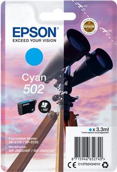 Tinteiro EPSON 502 Ciano - XP-51xx, WF-286x