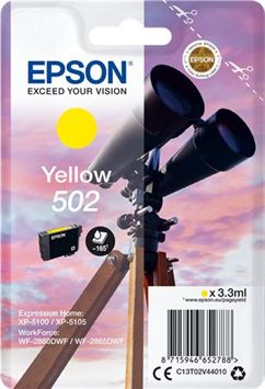 Tinteiro EPSON 502 Amarelo - XP-51xx, WF-286x