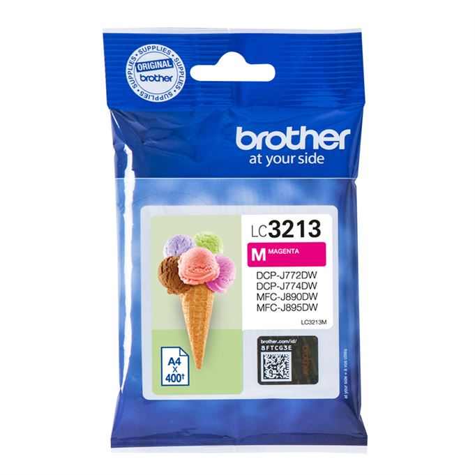 Tinteiro BROTHER LC3213M Magenta XL - DCPJ572, MFCJ491/497/890/895