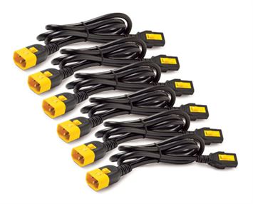 Cabo APC Power Cord Kit (6 ea), Locking, C13 to C14, 1.8m - AP8706S-WW