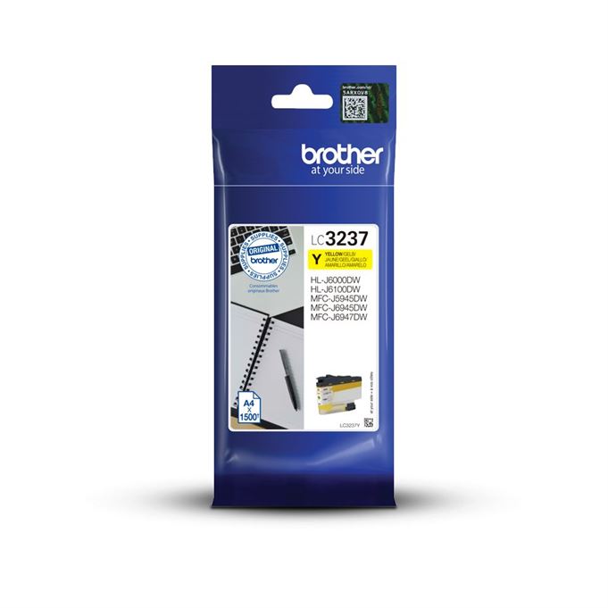 Tinteiro BROTHER LC3237Y Amarelo - HLJ6000DW, MFCJ5945DW, MFCJ6945DW