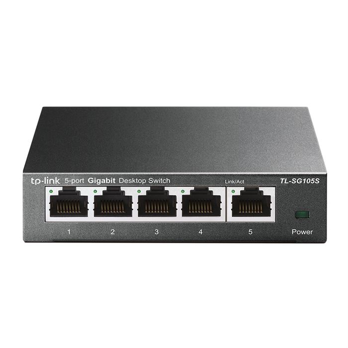Switch de mesa TP-Link 5 portas Gigabit - TL-SG105S