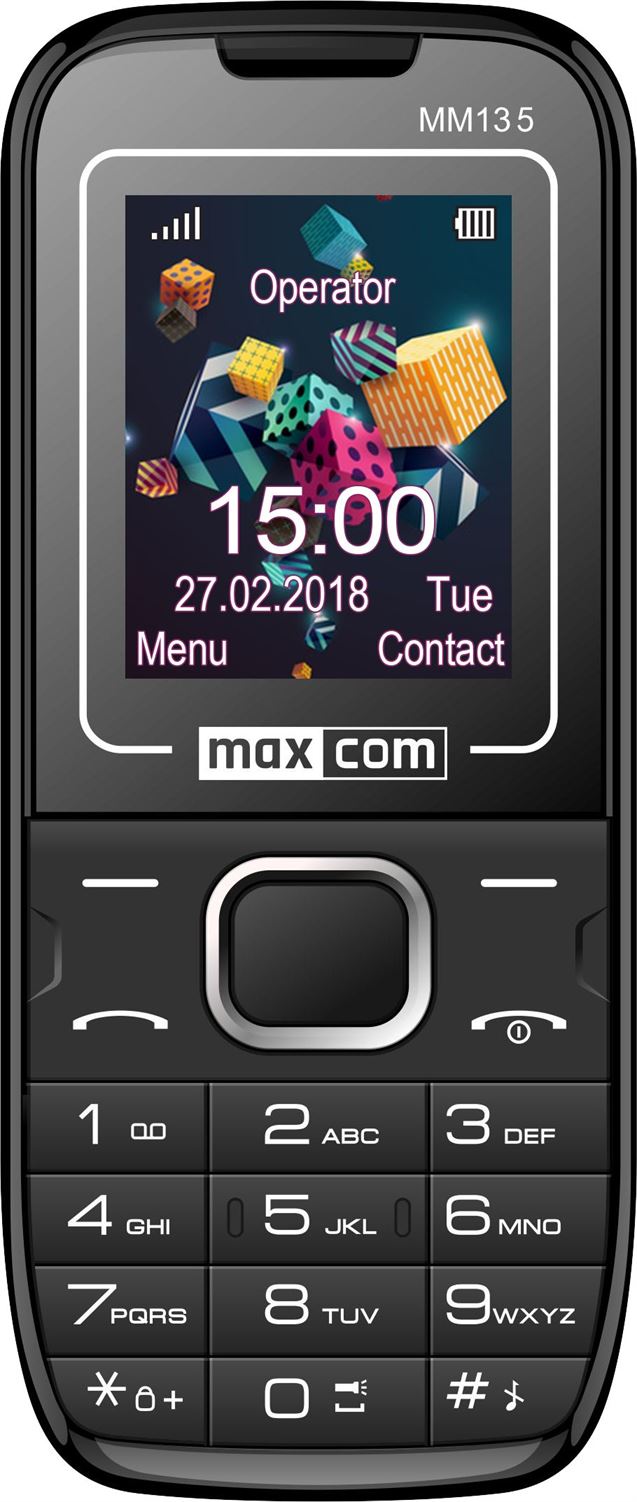 Telemovel Maxcom Classic MM135 1,77" Dual SIM 2G Preto/Azul