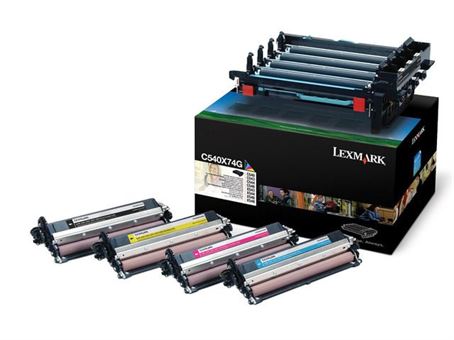 Kit de Imagem LEXMARK C540X74G Preto e Cor 30K a 5% - C54x, X54x