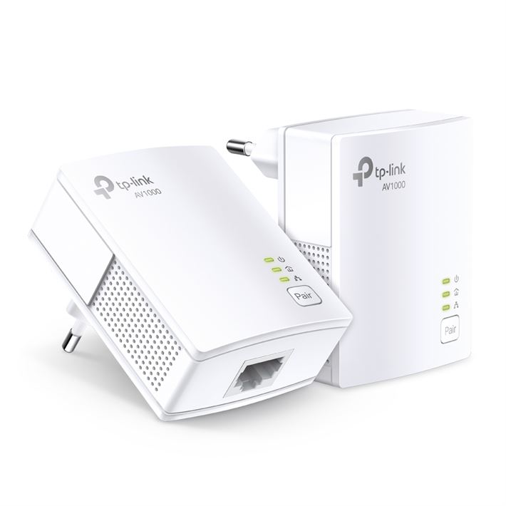 Kit 2 Adap PowerLine TP-LINK AV1000 1000Mbps Gigabit - TL-PA7017 KIT