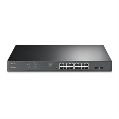 Switch de Rack 19 TP-Link c/Gestão 16portas Gigabit PoE 802.3at/af - TL-SG1218MPE