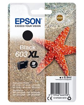 Tinteiro EPSON 603 Preto XL - WF-28xx, XP-2100/2105/3100/3105/4100/4105