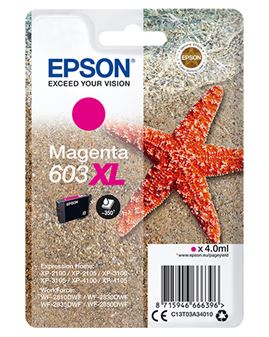 Tinteiro EPSON 603 Magenta XL - WF-28xx, XP-2100/2105/3100/3105/4100/4105
