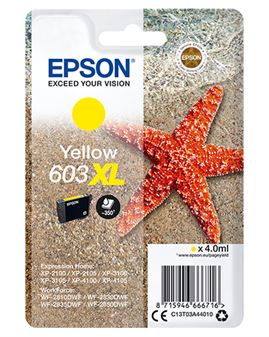 Tinteiro EPSON 603 Amarelo XL - WF-28xx, XP-2100/2105/3100/3105/4100/4105