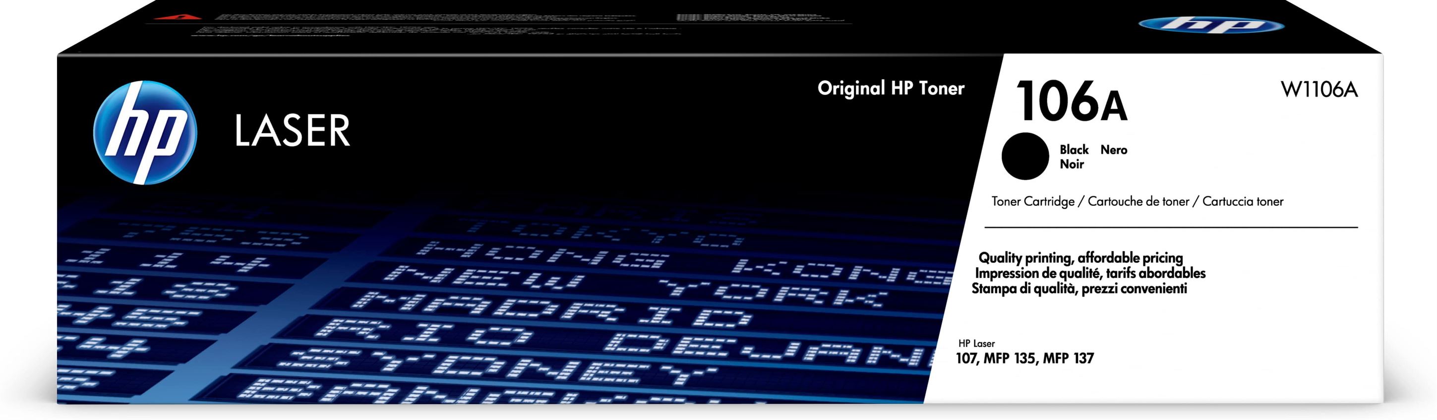 HP 106A Black Laser Toner Cartridge