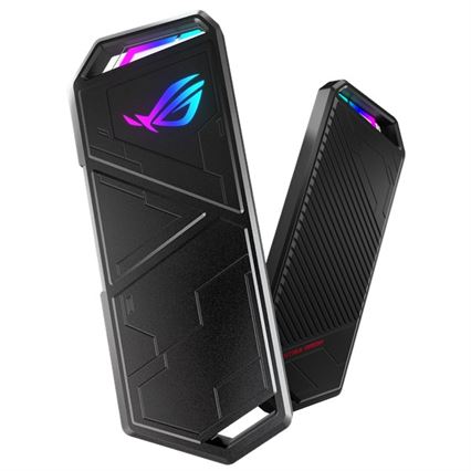 Caixa p/ SSD externo M.2 NVMe USB C/A 3.2 ASUS ROG Strix Arion M.2 Aura Sync RGB