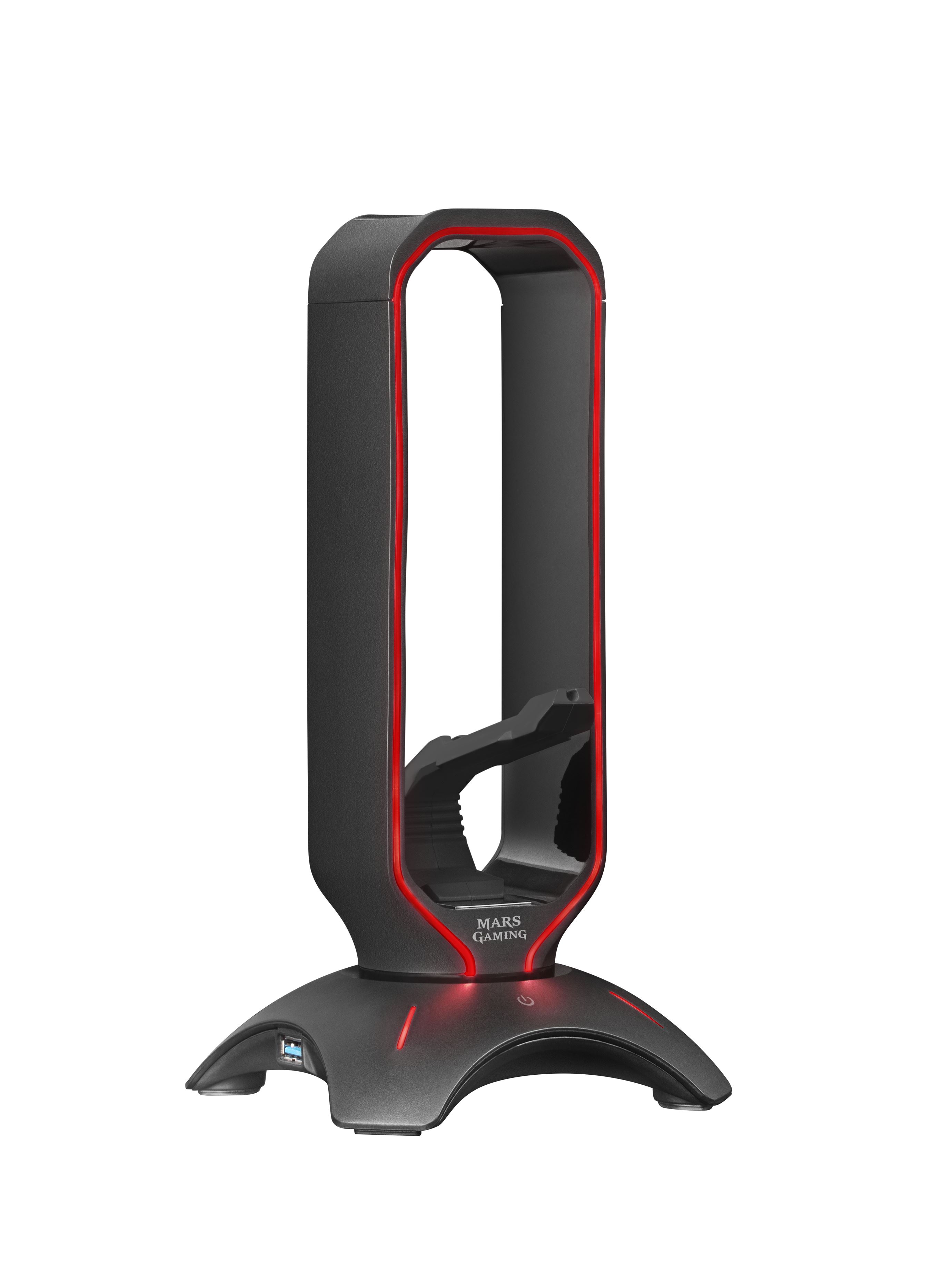Suporte de Headset MARS GAMING MHHPRO RGB  +  Bungee Mouse + 2XUSB3.0 HUB