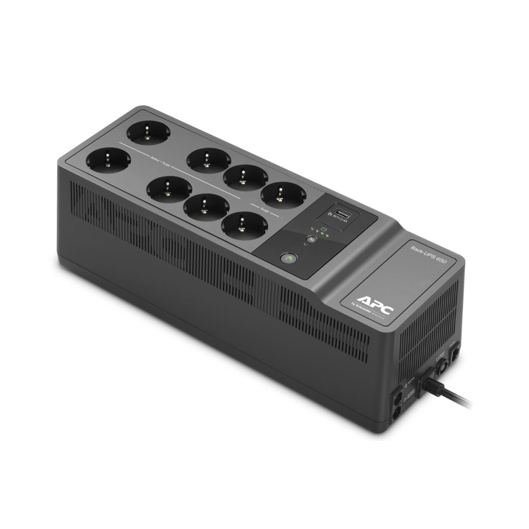 UPS APC Back-UPS 650VA, 230V, 1 USB charging port