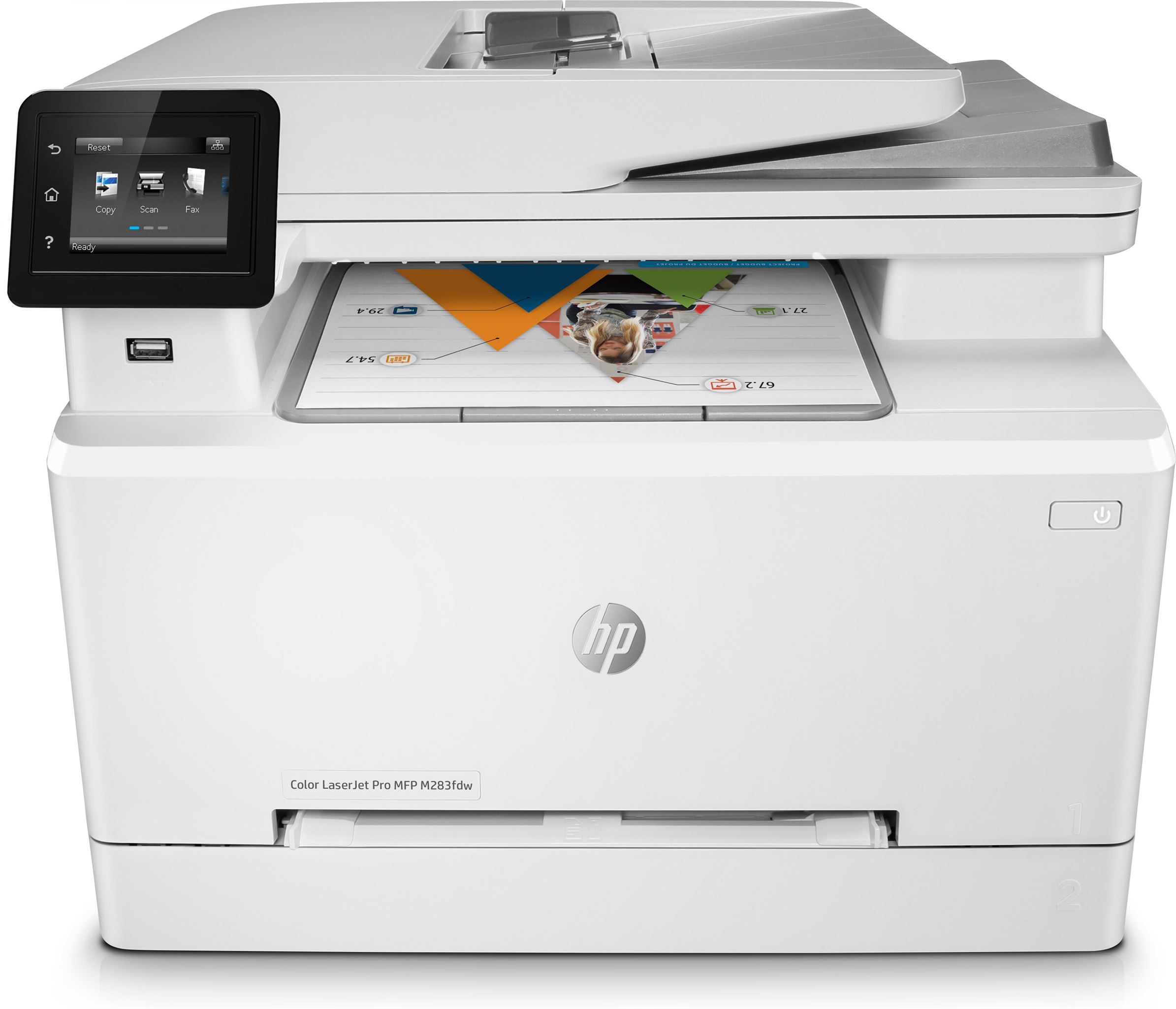 Impressora HP Multifunções Color LaserJet Pro M283fdw