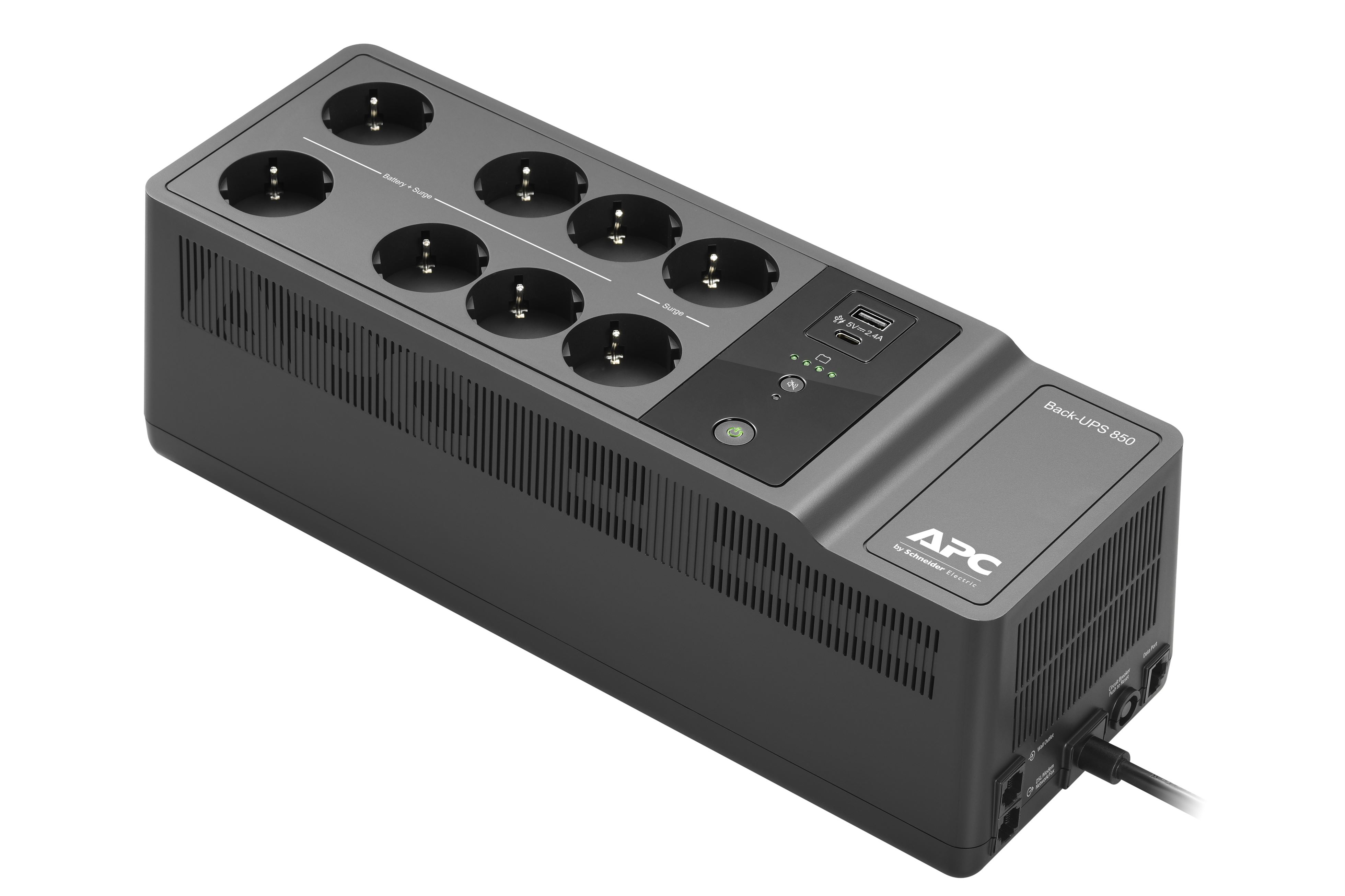 UPS APC Back-UPS 850VA, 230V, USB Type-C and A charging ports - BE850G2-GR