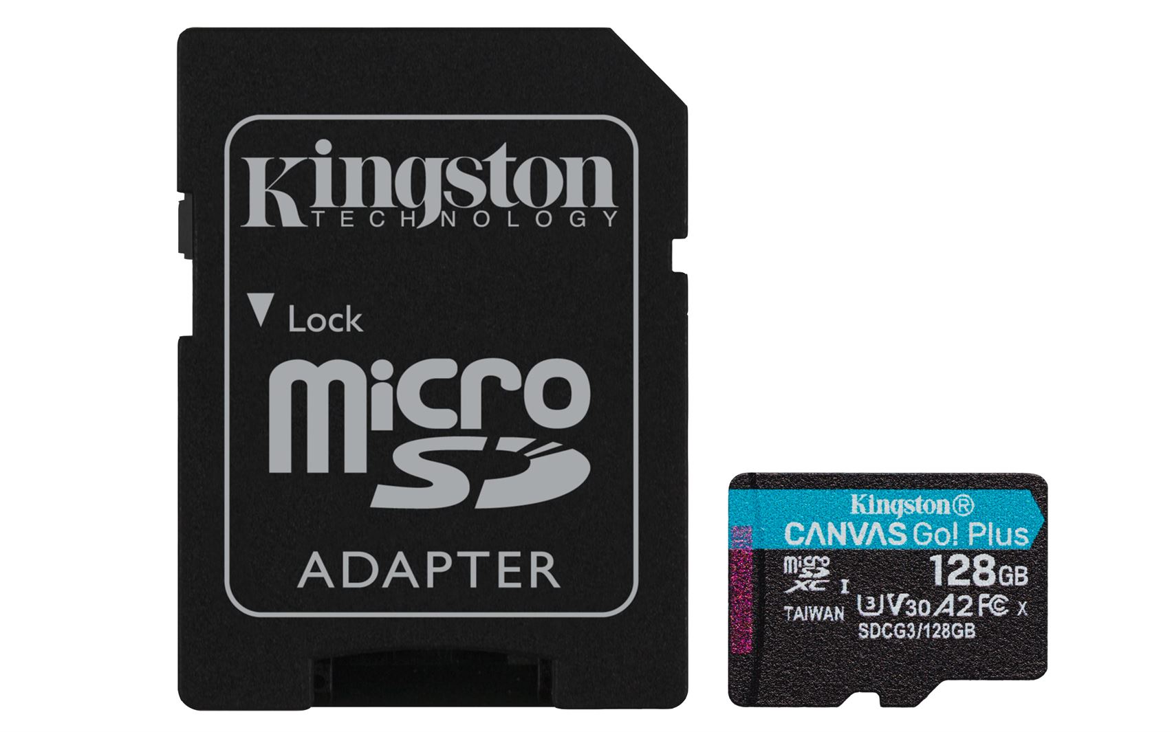 MicroSD Kingston Canvas Go Plus 128GB class10 UHS-I U3 V30 A2(170MB/s-90MB/s)