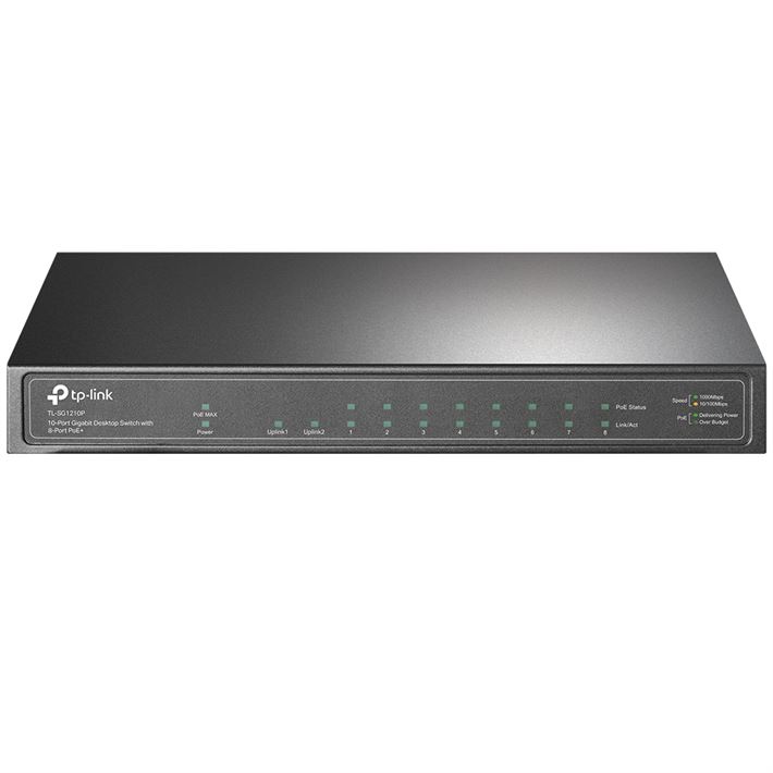 Switch TP-Link 10 Portas Gigabit PoE+ - TL-SG1210P