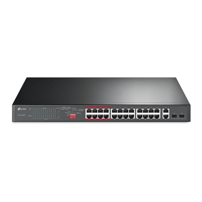 Switch c/Gestão TP-Link 26Portas 10/100Mbps PoE+ - TL-SL1226P