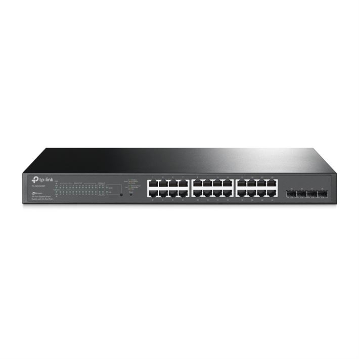 Switch POE TP-Link 28portas Gigabit POE+SmartSwitch GigabitRJ45-TL-SG2428P