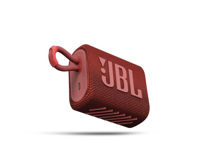 Coluna Portatil JBL GO 3  BT IPX7 ,USB-C Vermelha
