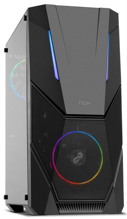 Caixa NOX Infinity Delta Glass RGB Black ATX
