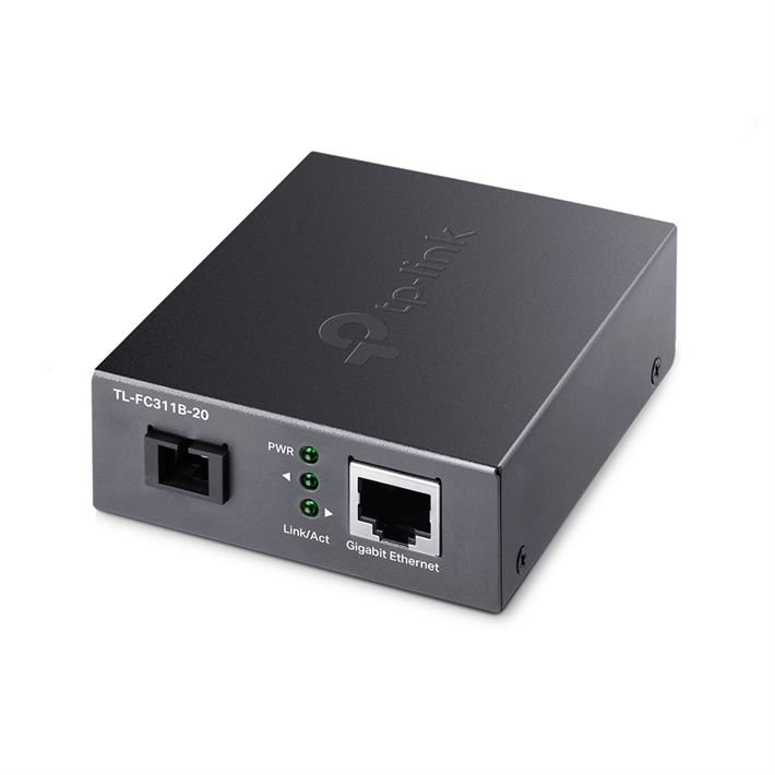 Media Converter TP-Link 1× 100Mbps SC Port, 1× 10/100M RJ45 Port (Auto MDI/MDIX) 20 KM- TL-FC311B-20
