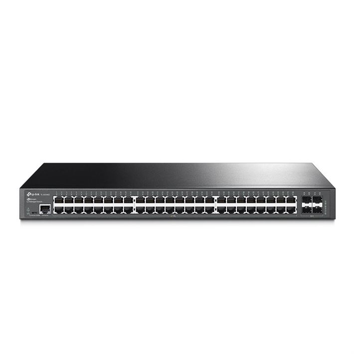 Switch TP-Link gerenciado JetStream 48 Portas Gigabit L2 com 4 slots SFP