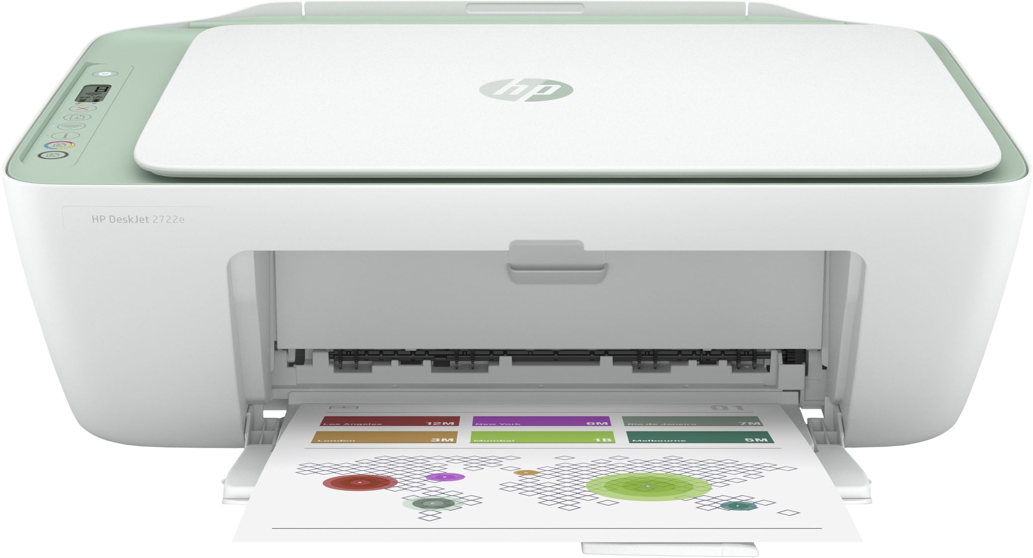 Impressora HP Multifunções DeskJet 2722e - Light Sage
