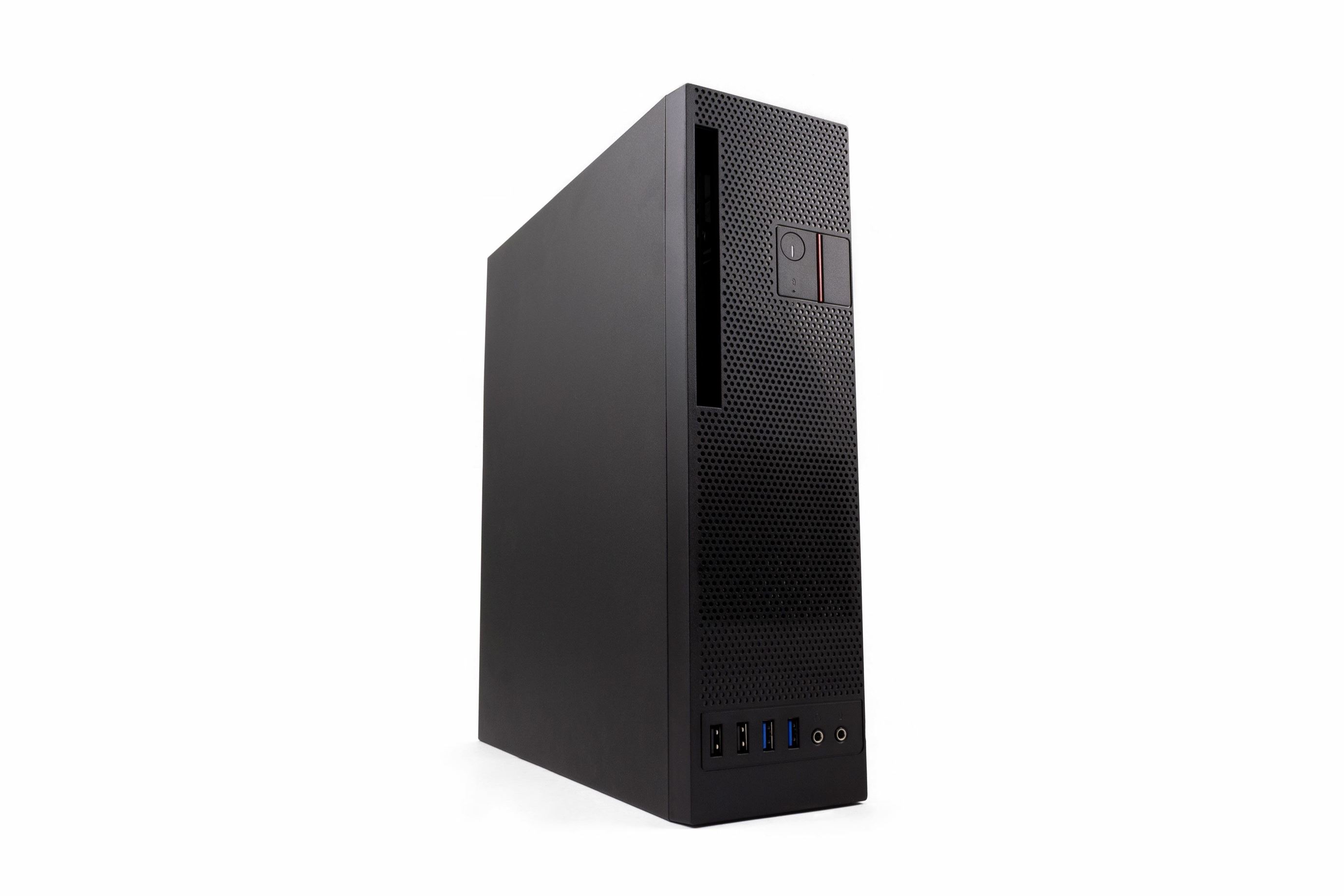 Caixa CoolBox Slim T360 Black USB 3.0 mATX c/ fonte 300W 80P Bronze TFX